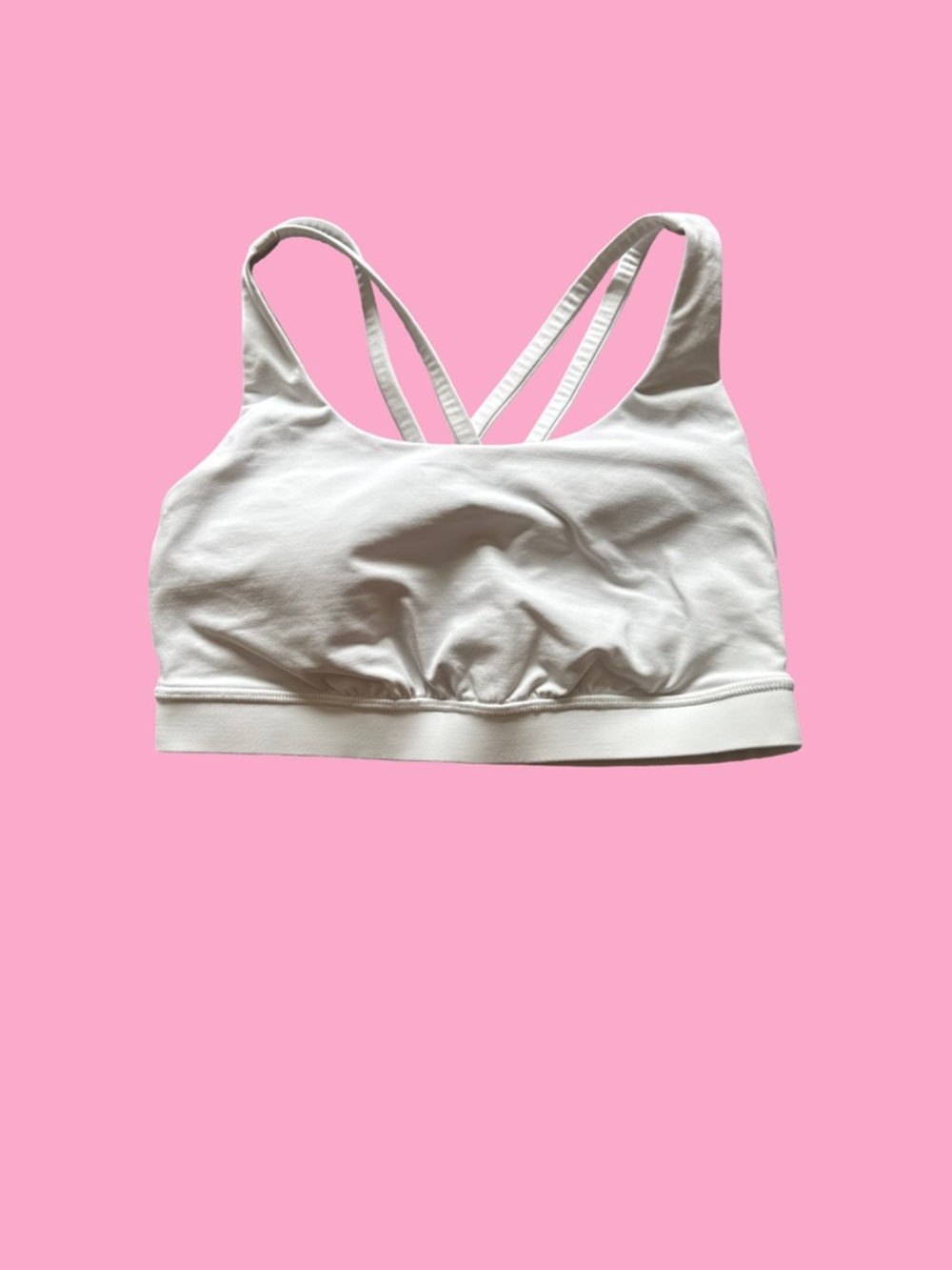 lululemon athletica Light Cream Cross-Back Seamless Sports Bra